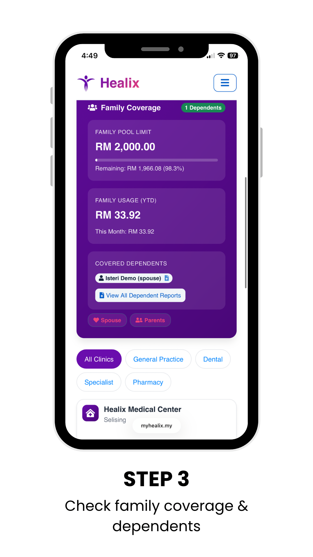 Step 3 — Visit a panel clinic