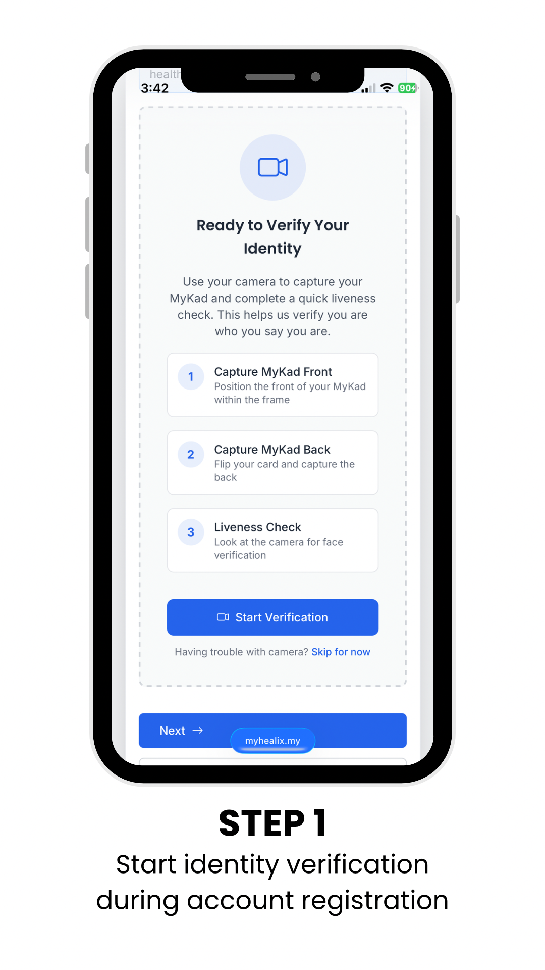Step 1 — Enter your details