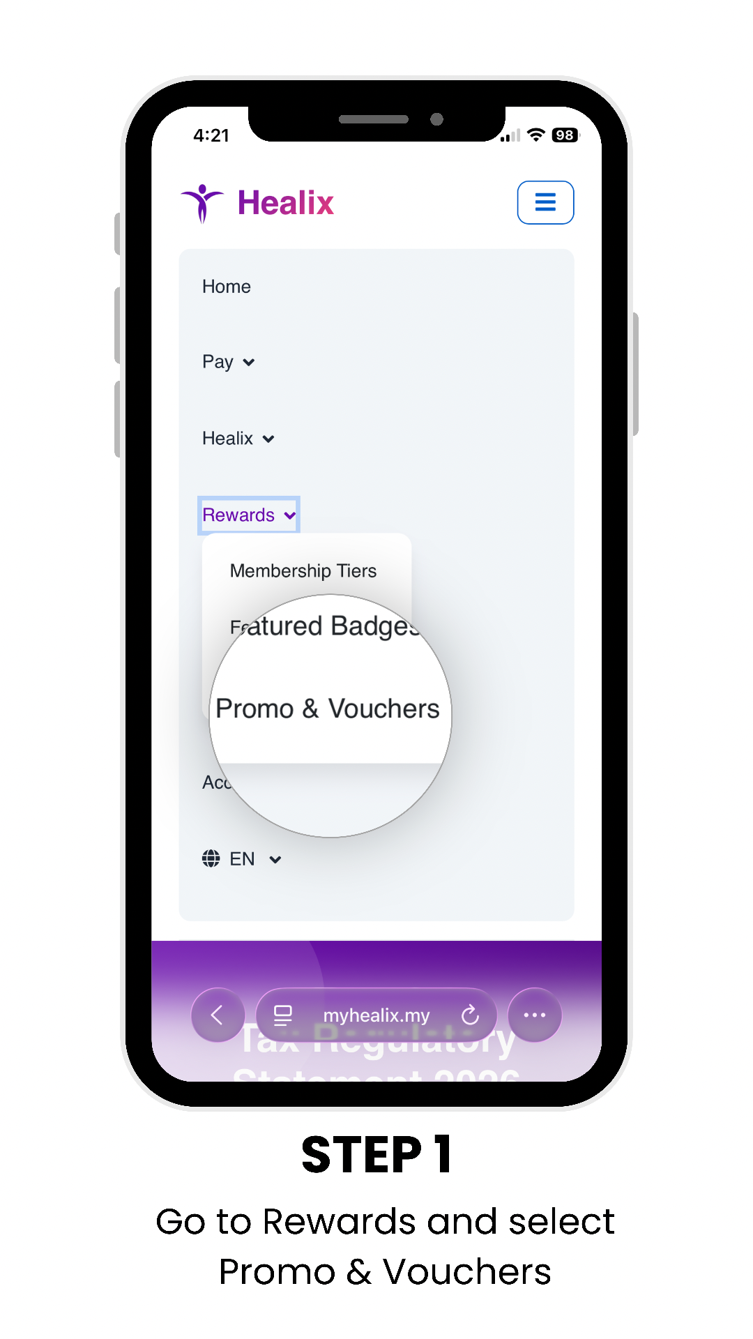 Step 1 — Earn points on every visit