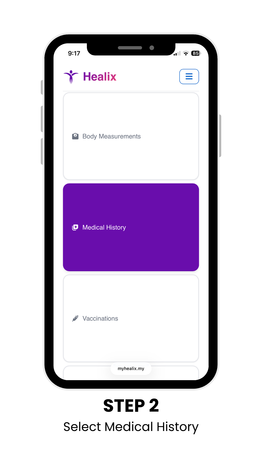 Step 2 — Results pushed to your app